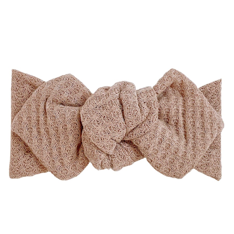 Girl Eyee Kids | Top Knot Headband, Waffle Sand