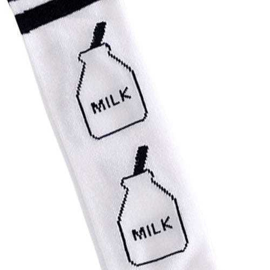 Accessories SpearmintLOVE | Spearmintlove White Milk Socks, 7-9 Yr.