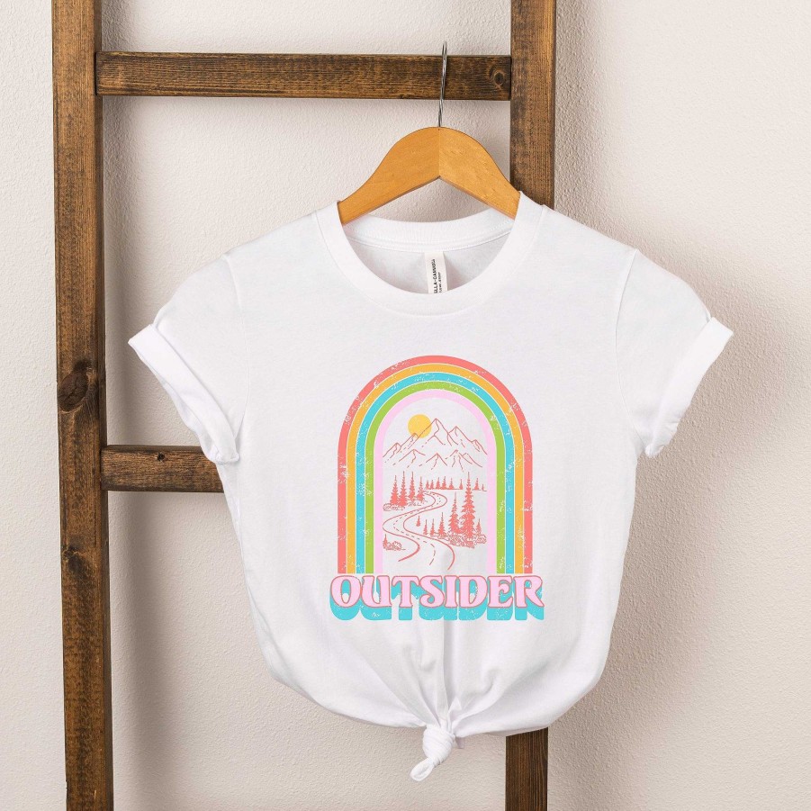 Boy The Juniper Shop | Outsider Rainbow Short Sleeve Tee, White