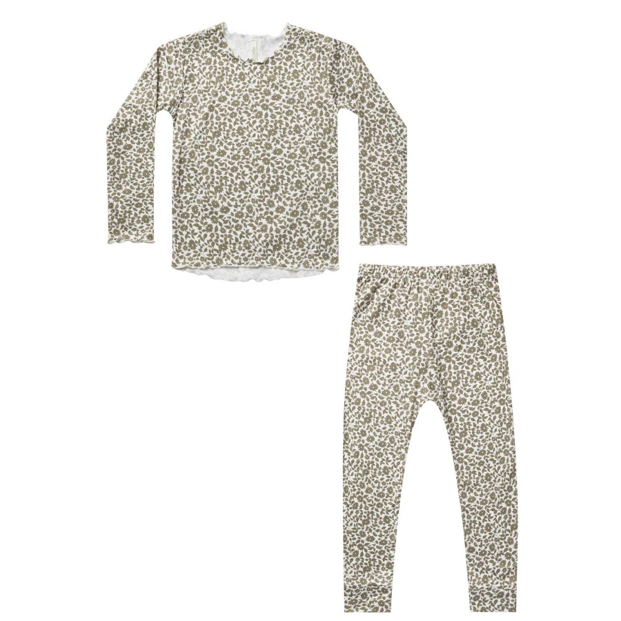 Girl Rylee & Cru | Rylee & Cru Long Sleeve Pajama Set, Holiday Vines