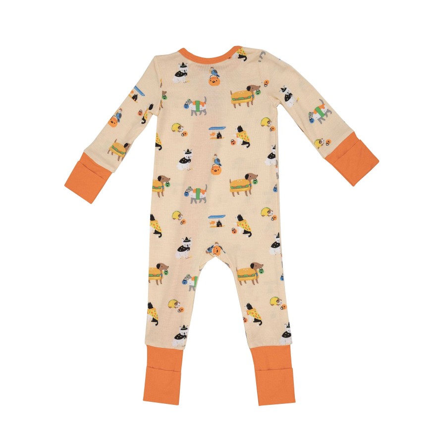 Boy Angel Dear | 2-Way Zip Romper, Halloween Costumed Pets