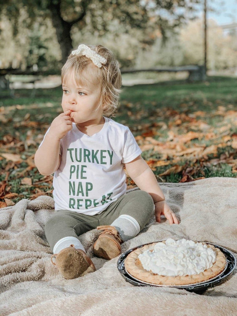 Boy Ice Cream Life | Turkey Pie Nap Repeat Kid'S Graphic Tee, White