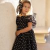 Girl Noralee | Chloe Dress, Black & Ivory Dot