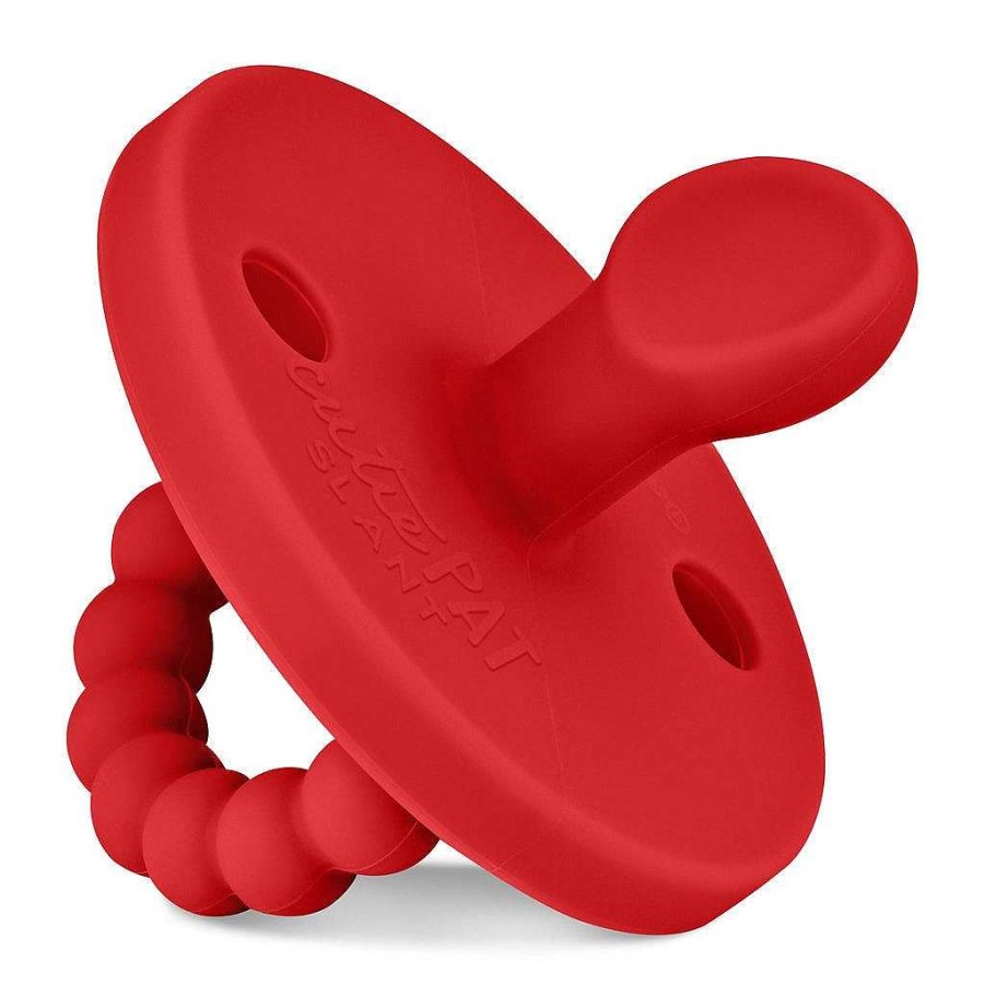 Baby Stuff Ryan & Rose | Cutie Pat Slant Pacifier, Red