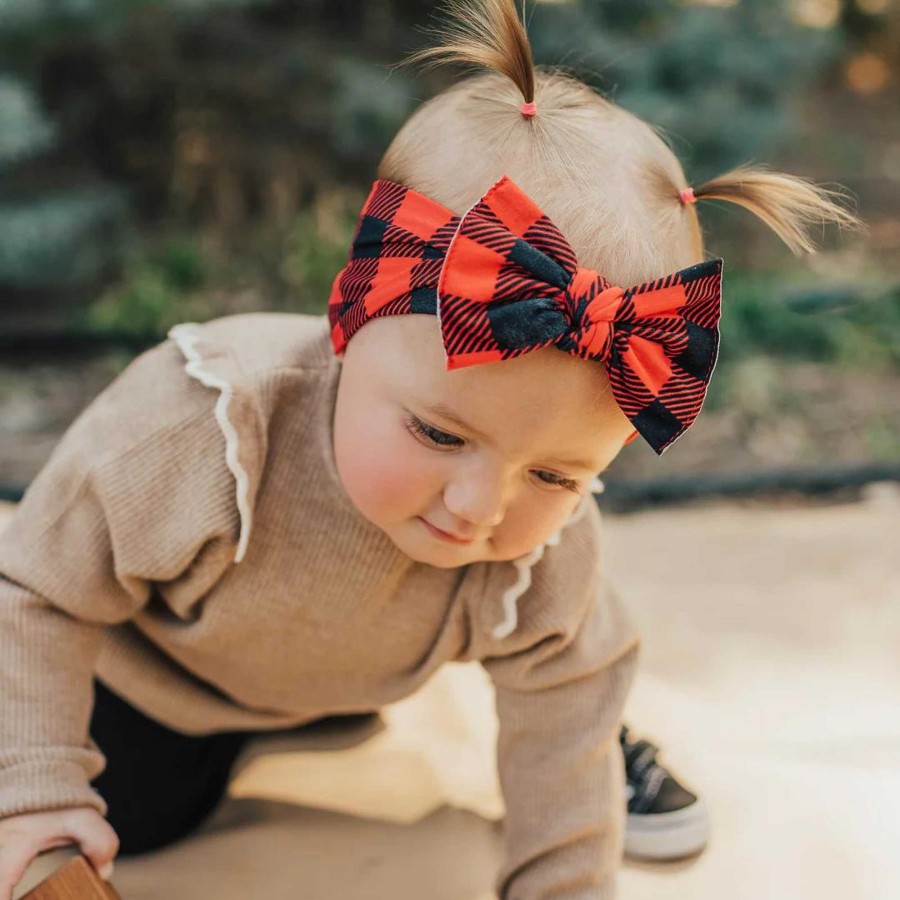 Girl Baby Bling Bows | Knot Bow, Lumberjack