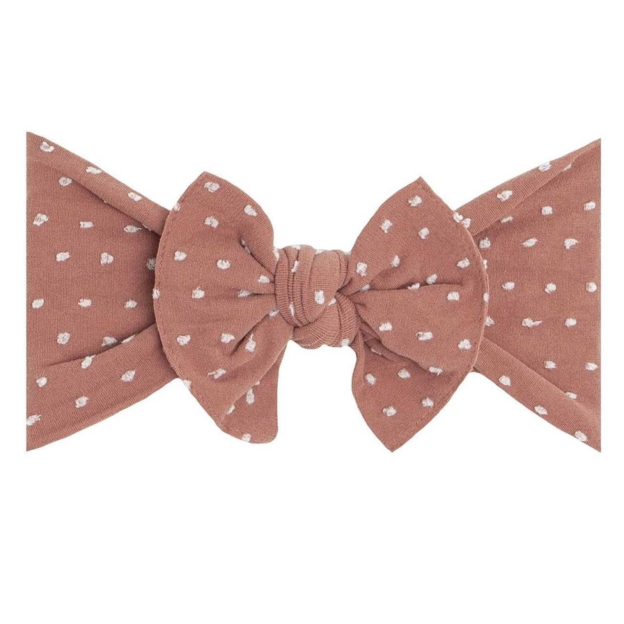 Girl Baby Bling Bows | Shabby Knot Bow, Putty Dot