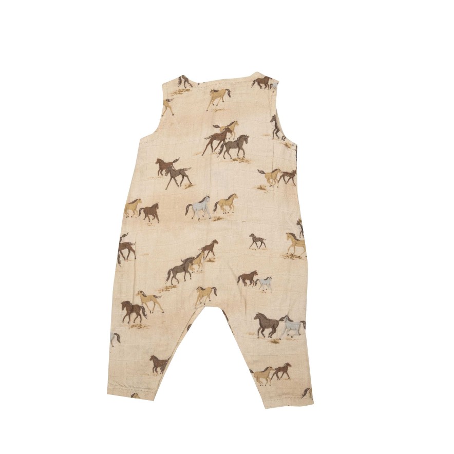 Boy Angel Dear | Sleeveless Romper, Mustangs