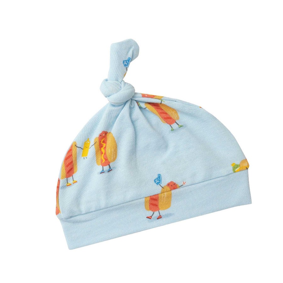 Accessories Angel Dear | Knot Beanie, Hot Dogs Blue