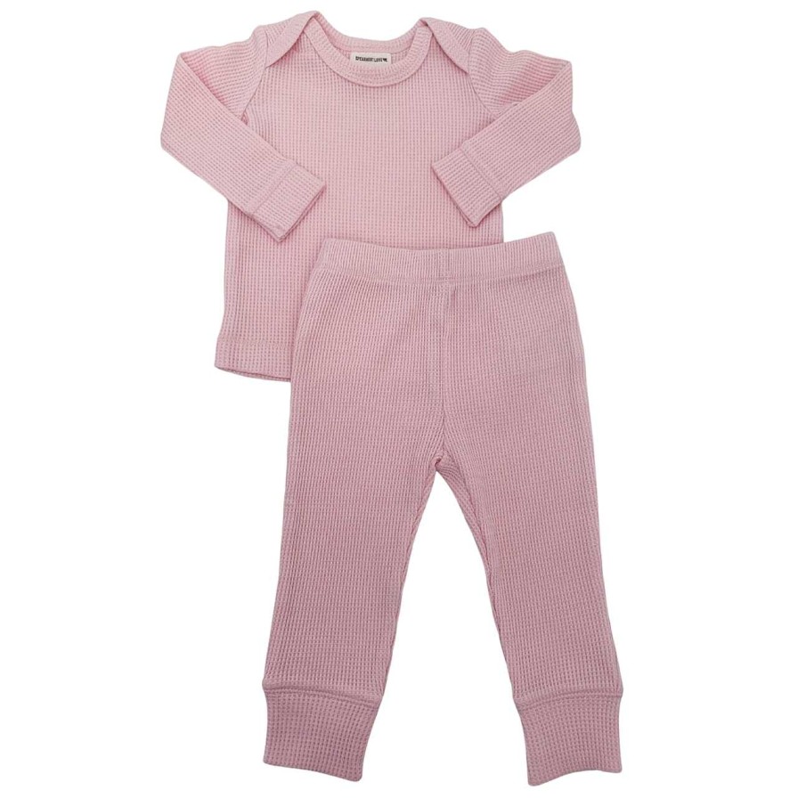 Girl SpearmintLOVE | Organic Waffle 2-Piece Set, Blush