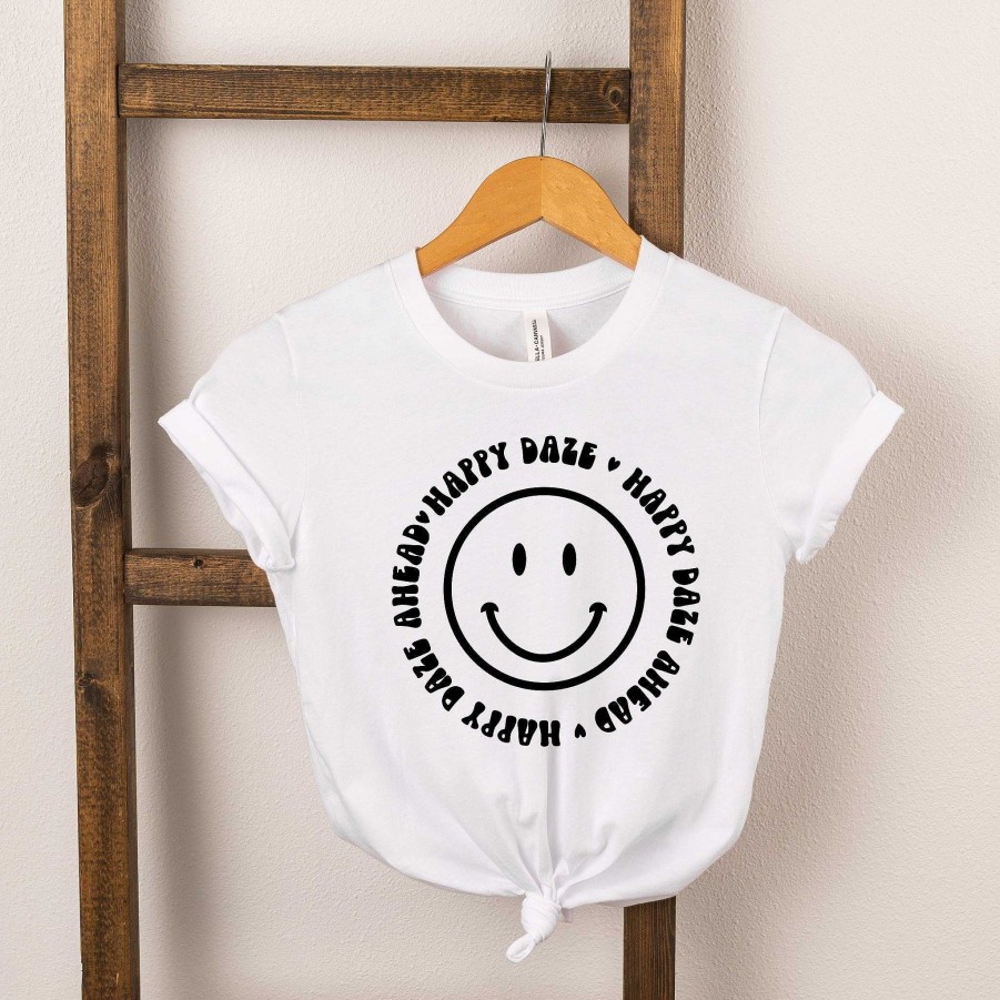 Boy The Juniper Shop | Happy Daze Ahead Short Sleeve Tee, White