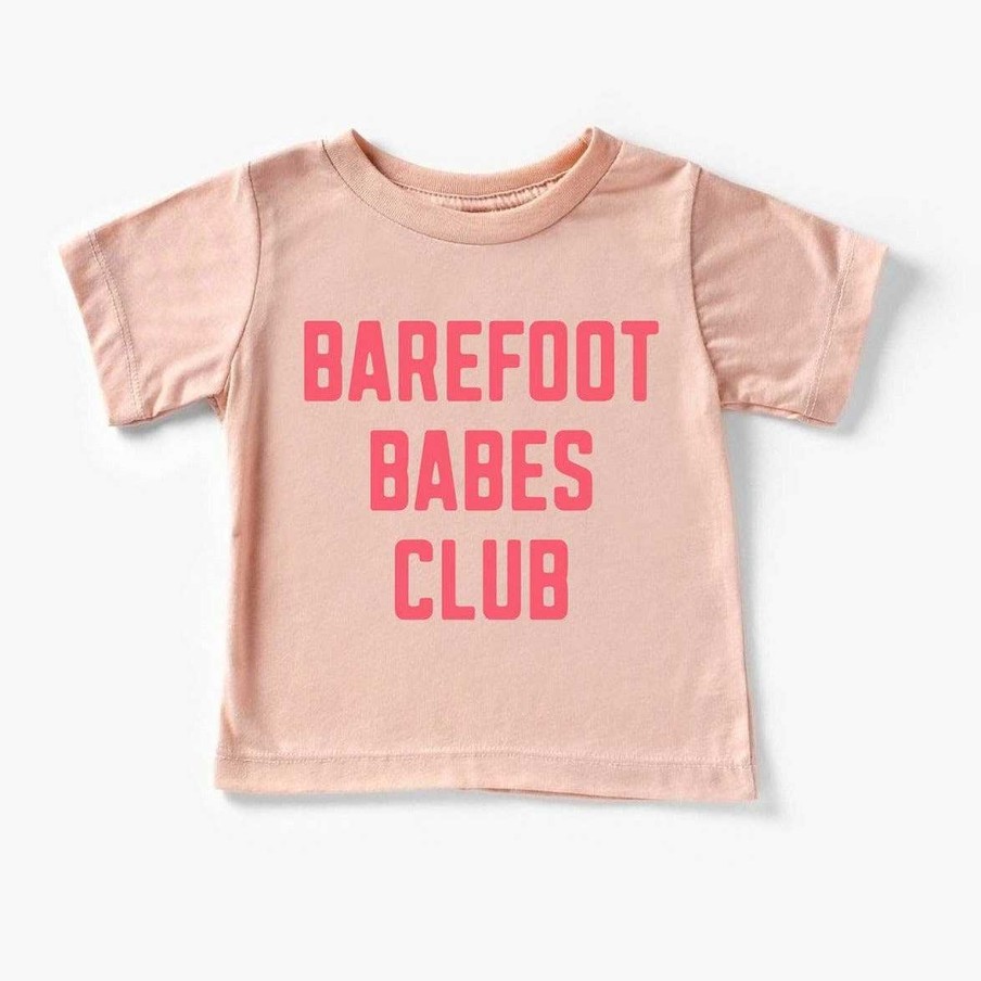 Girl Benny & Ray Apparel | Kid'S Graphic Short Sleeve Tee, Barefoot Babes Club