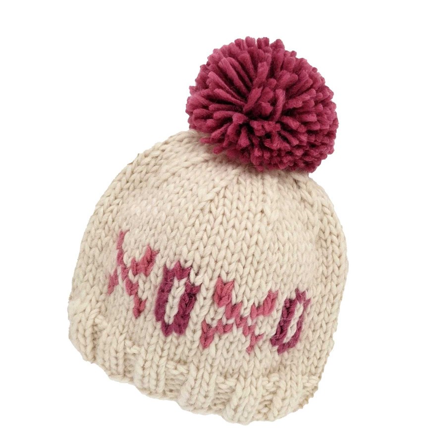 Accessories Huggalugs | Valentine'S Day Knit Pom Hat, Xoxo