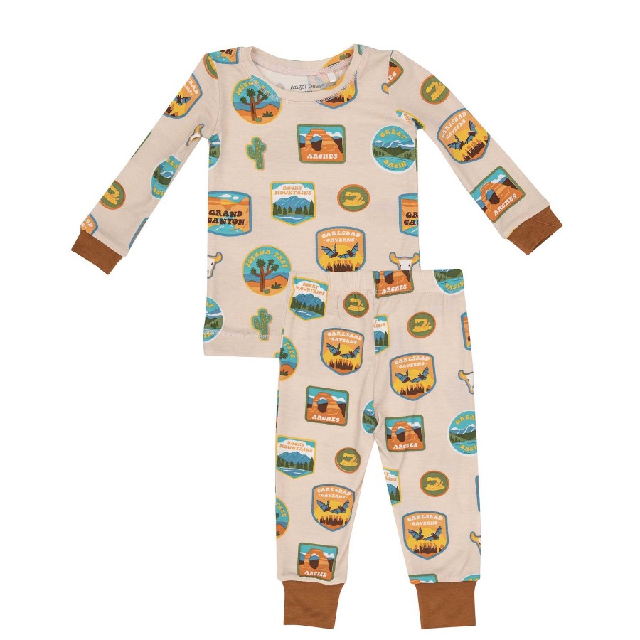 Girl Angel Dear | 2-Piece Lounge Wear Set, National Park Patches Southwest