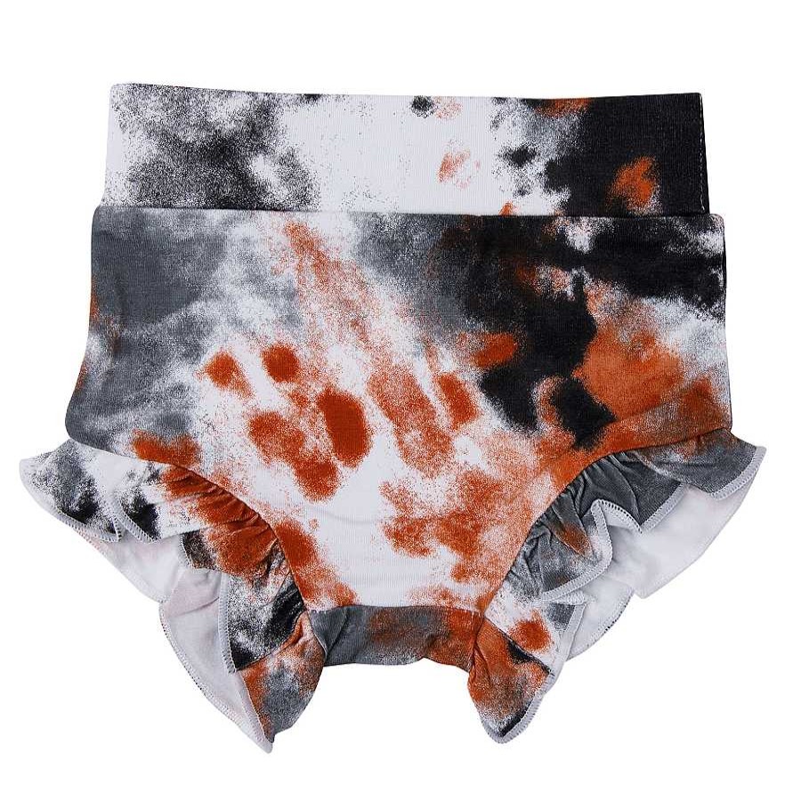 Girl Angel Dear x SpearmintLOVE | Ruffle Bloomer, Crinkle Tie Dye Grey