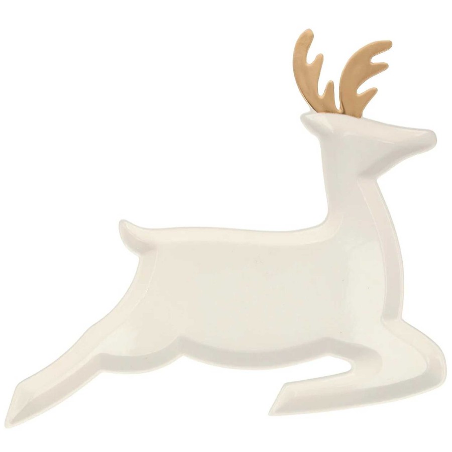 Girl Meri Meri | Ceramic Reindeer Plates, Set Of 2