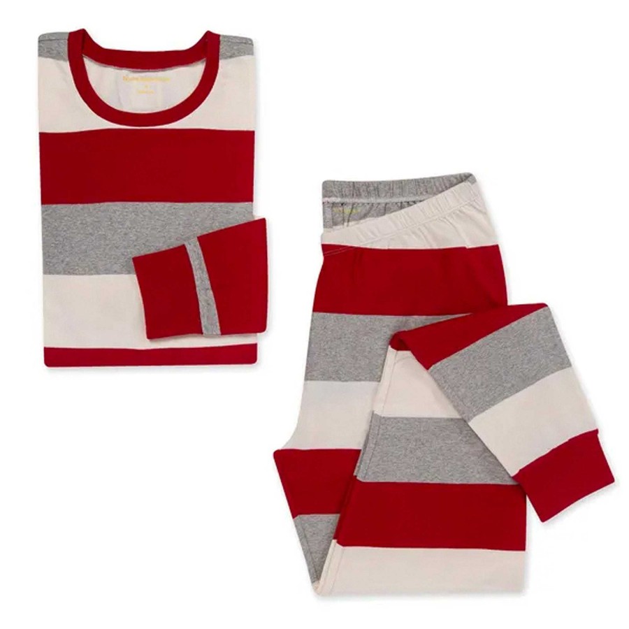 Girl Burt's Bees Baby | Adult Women'S Pajama Set, Jumbo Holiday Stripe