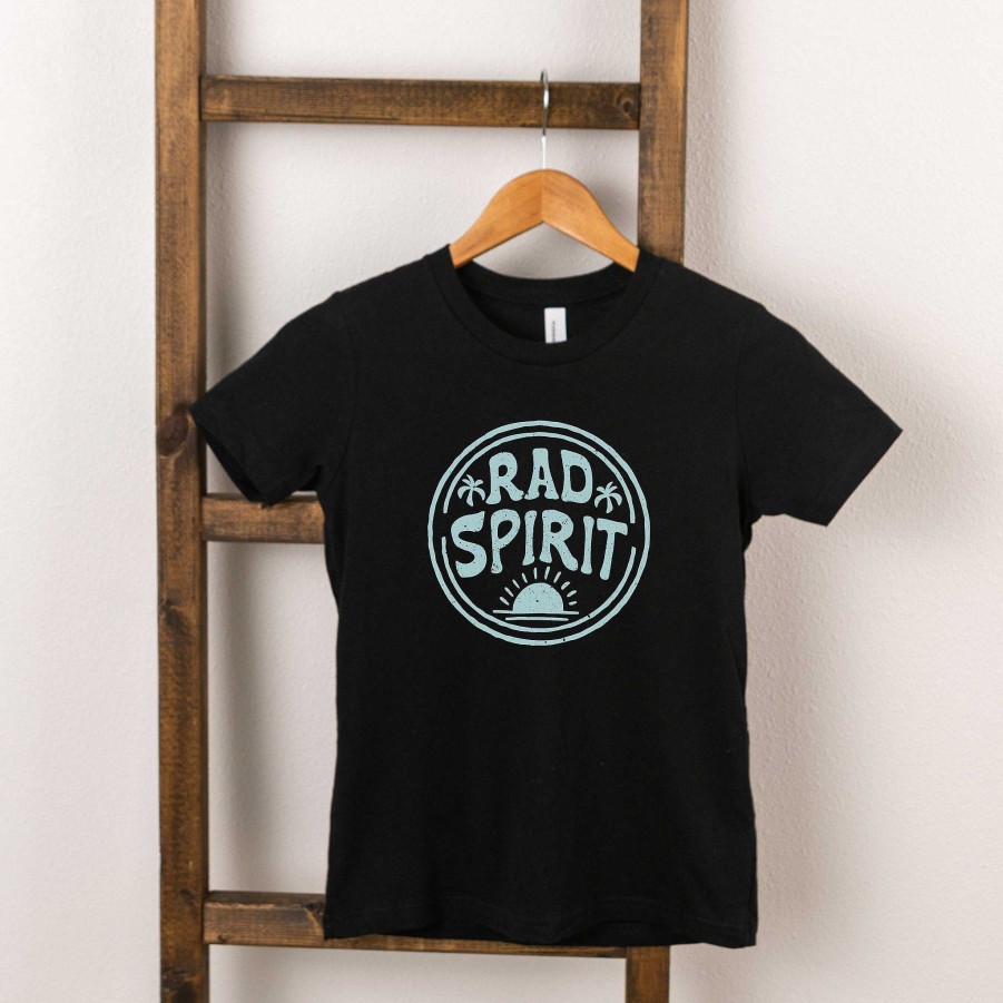 Boy The Juniper Shop | Rad Spirit Circle Short Sleeve Tee, Black