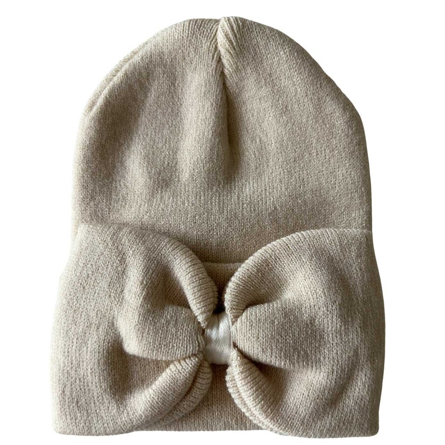 Accessories SpearmintLOVE | Baby'S First Hat, Sand Bow