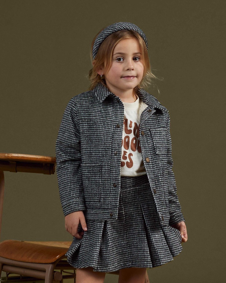 Boy Rylee & Cru | Rylee & Cru Shearling Chore Coat, Black Houndstooth