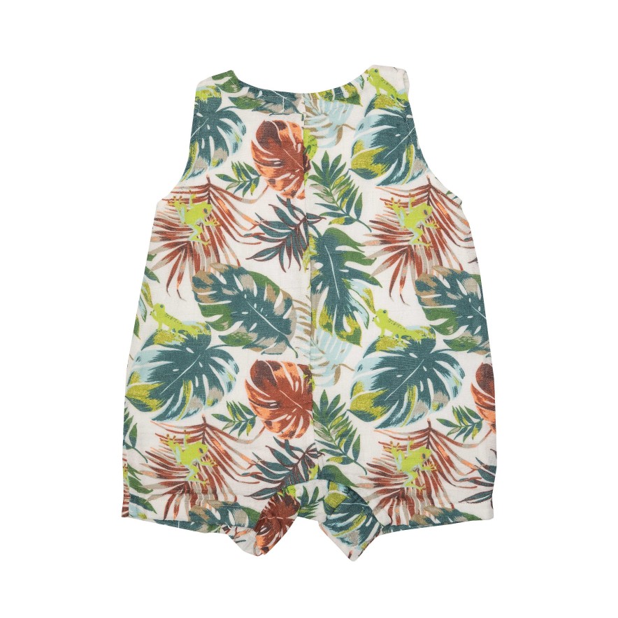 Boy Angel Dear | Shortie Romper, Tropical Tree Frog & Friends