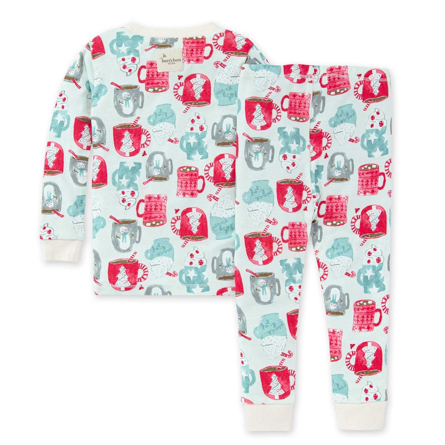 Girl Burt's Bees Baby | Organic 2-Piece Pajama Set, Mugs Of Happiness