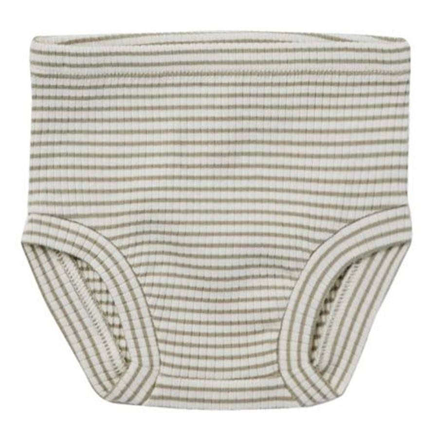 Boy Quincy Mae | Ribbed Bloomer, Fern Stripe