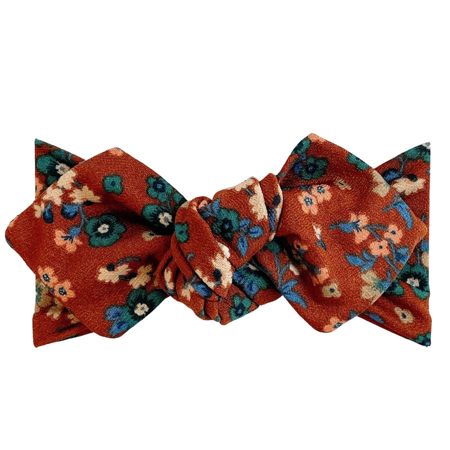 Girl Eyee Kids | Top Knot Headband, Cocoa Floral