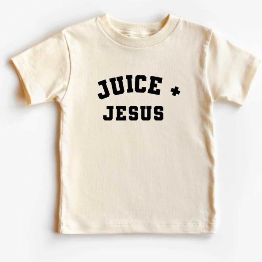 Boy Saved by Grace Co. | Juice + Jesus Graphic Tee, Natural