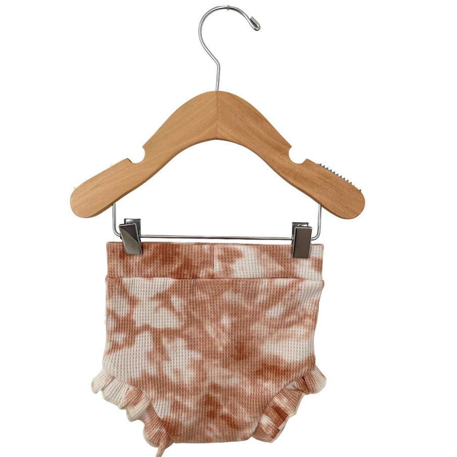 Girl SpearmintLOVE | Organic Waffle Ruffle Bloomer, Spice Tie Dye