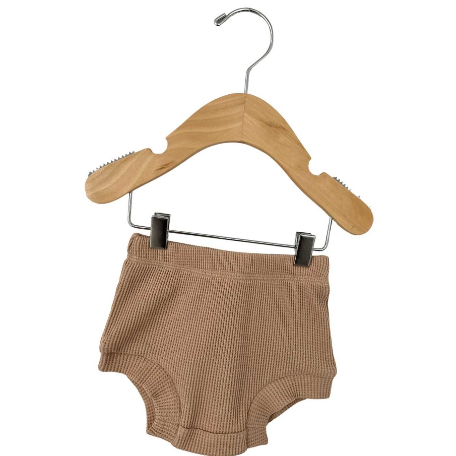 Boy SpearmintLOVE | Organic Cotton Waffle Shorts, Tan