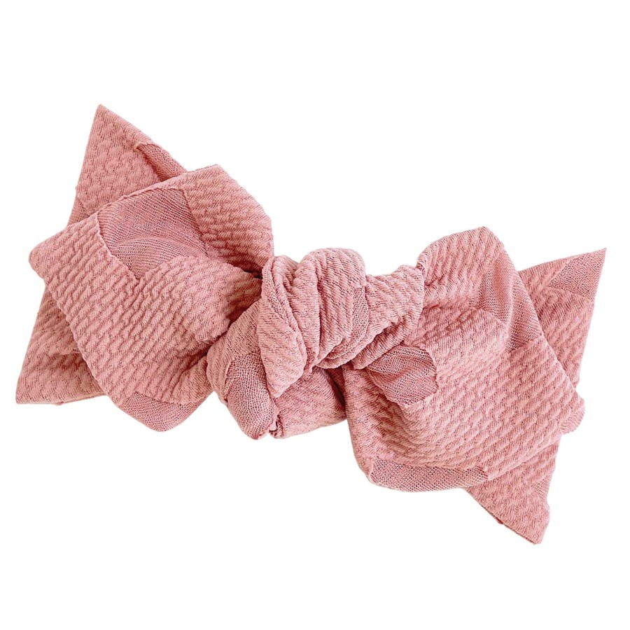 Girl Eyee Kids | Top Knot Headband, Mauve Diamond