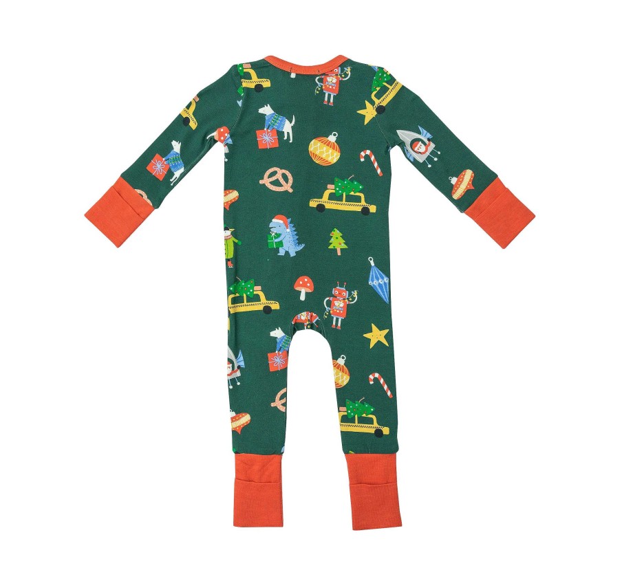 Boy Angel Dear | 2 Way Zip Romper, Merry And Bright