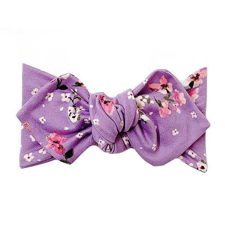 Girl Eyee Kids | Top Knot Headband, Lavender Floral