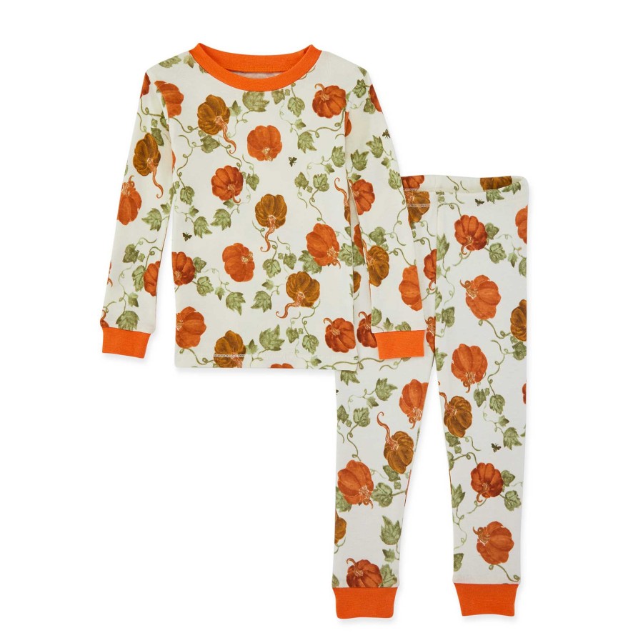 Girl Burt's Bees Baby | Organic 2-Piece Pajama Set, Thankful Pumpkins