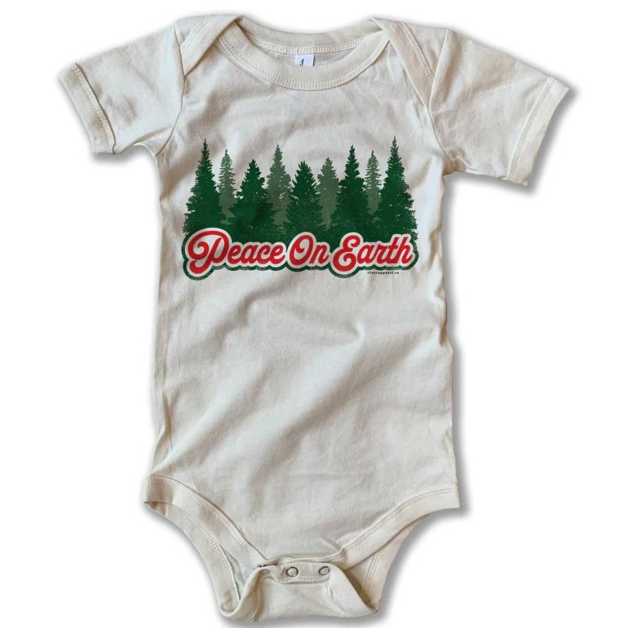 Girl Rivet Apparel Co. | Short Sleeve Bodysuit, Peace On Earth