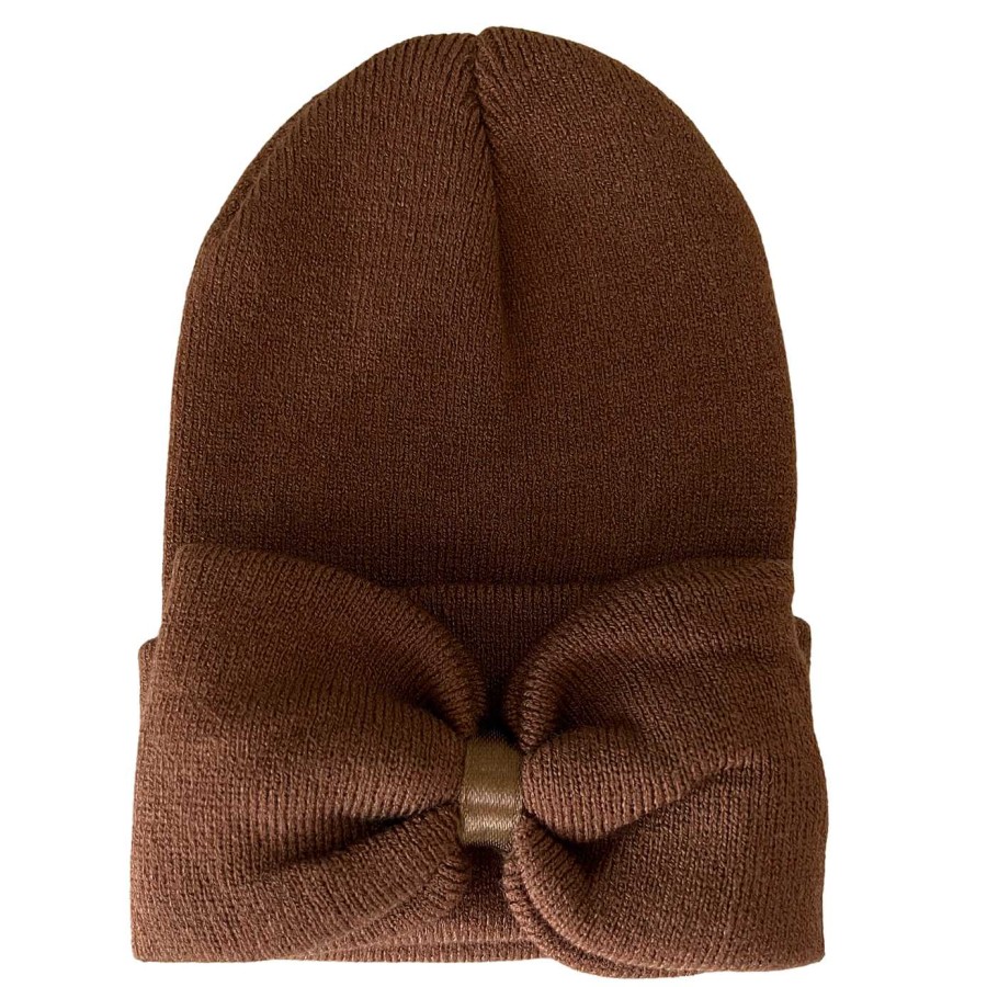 Accessories SpearmintLOVE | Baby'S First Hat, Sandalwood Bow