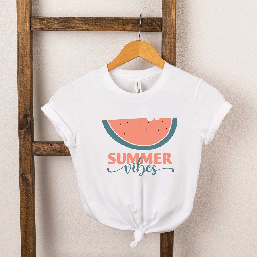 Girl The Juniper Shop | Boho Summer Vibes Watermelon Short Sleeve Tee, White