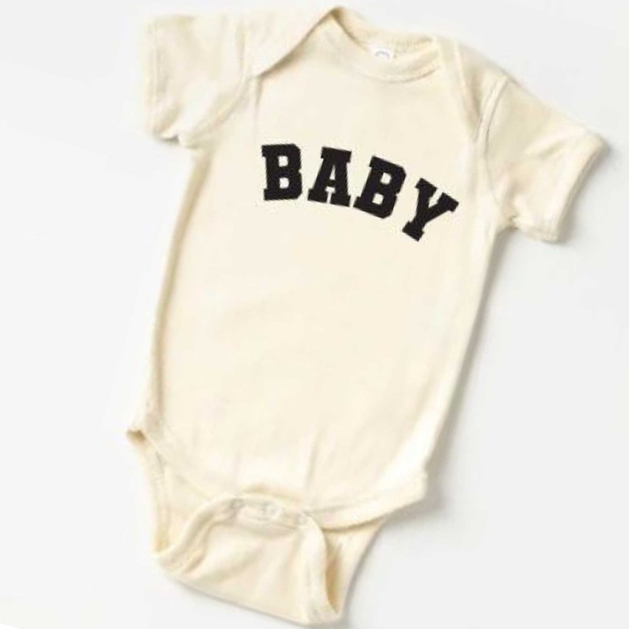 Boy Saved by Grace Co. | Baby Graphic Bodysuit, Natural