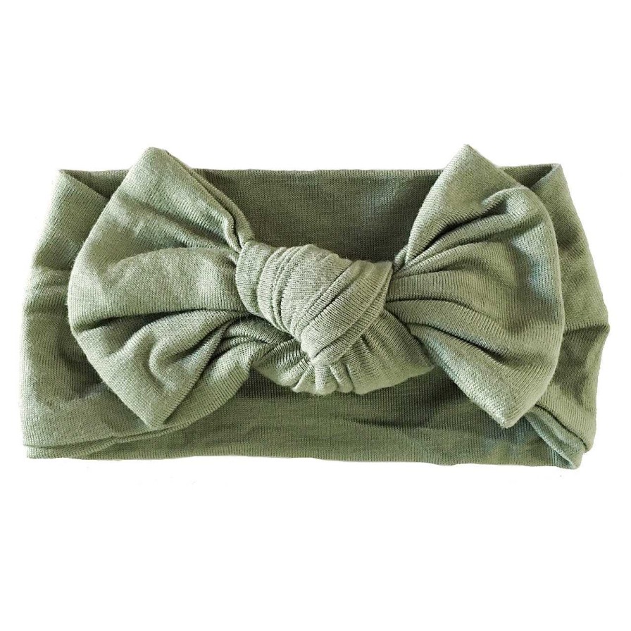 Girl SpearmintLOVE | Knot Bow, Sage Bamboo