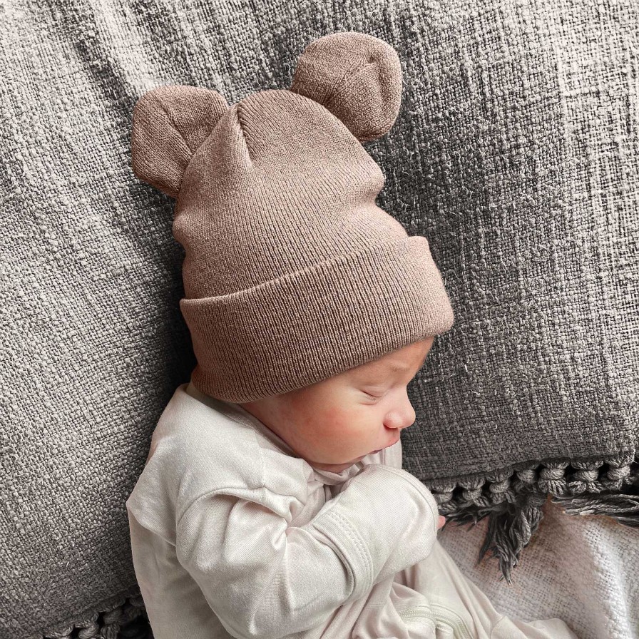 Accessories SpearmintLOVE | Baby'S First Hat, Tan Bear