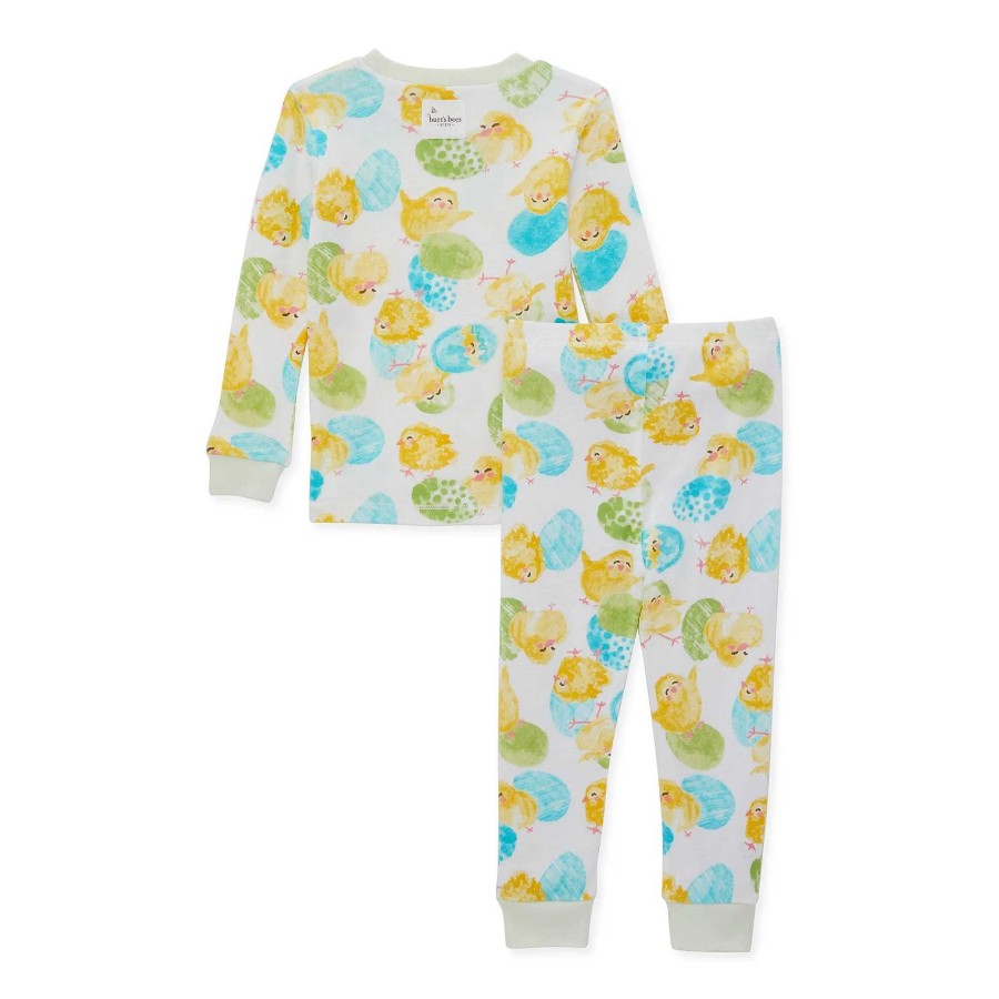 Boy Burt's Bees Baby | Easter Organic 2-Piece Pajama Set, Lil Hatchlings