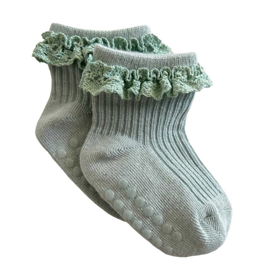 Accessories Sold by SpearmintLOVE | Everyday Ruffle Socks, Mint