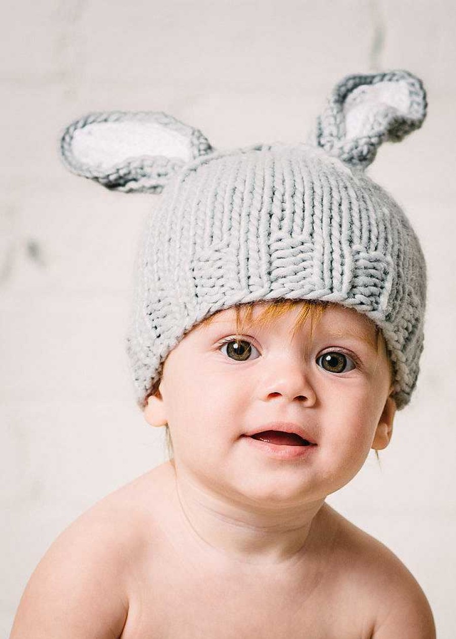 Accessories The Blueberry Hill | Bunny Hat, Grey/White