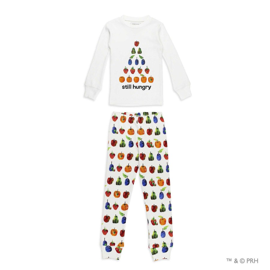 Girl L'ovedbaby | Organic Kids Long Sleeve Pj Set, Still Hungry