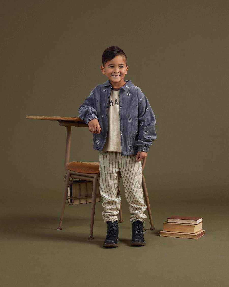 Boy Rylee & Cru | Rylee & Cru Ryder Pant, Slate Pinstripe