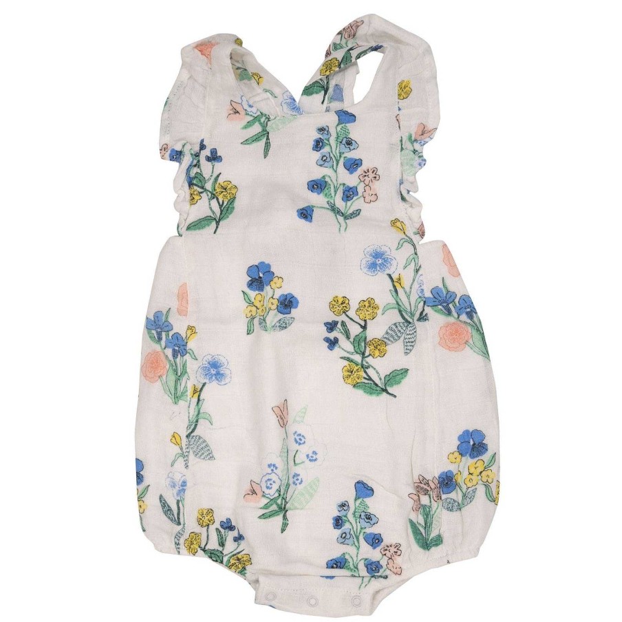 Girl Angel Dear | Ruffle Sunsuit, Urban Floral