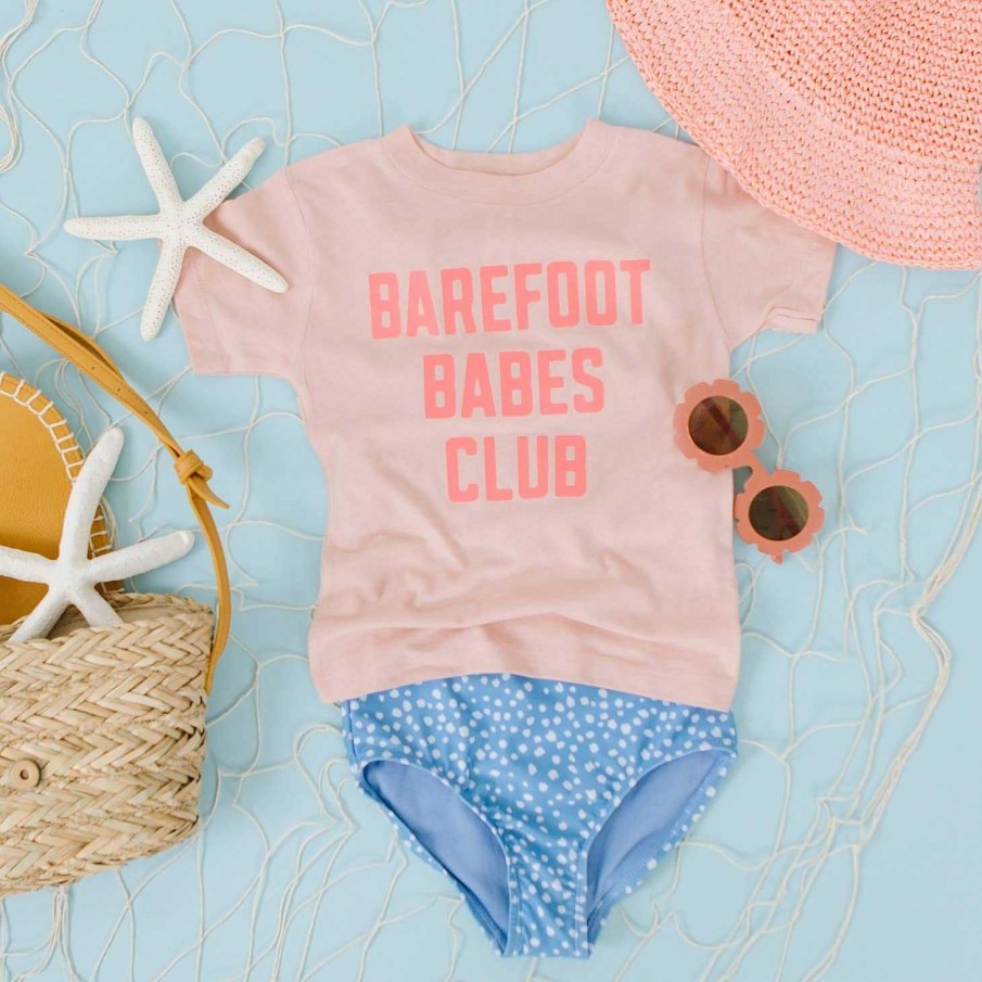 Girl Benny & Ray Apparel | Kid'S Graphic Short Sleeve Tee, Barefoot Babes Club