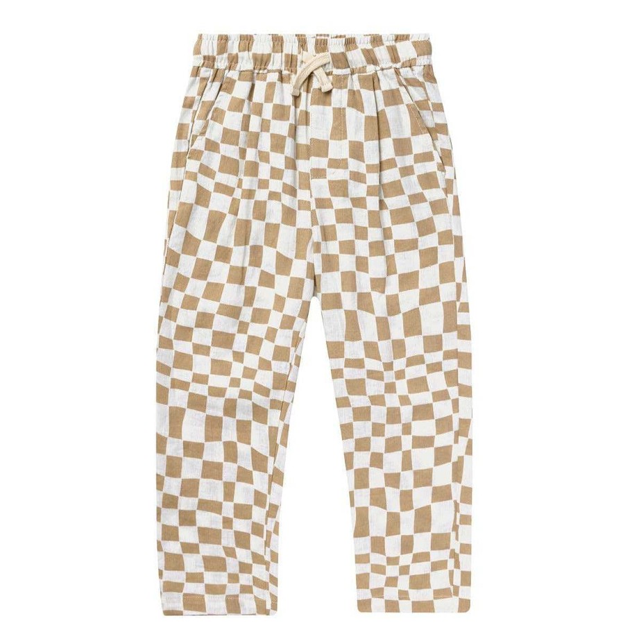 Boy Rylee & Cru | Rylee & Cru Ryder Pant, Sand Check