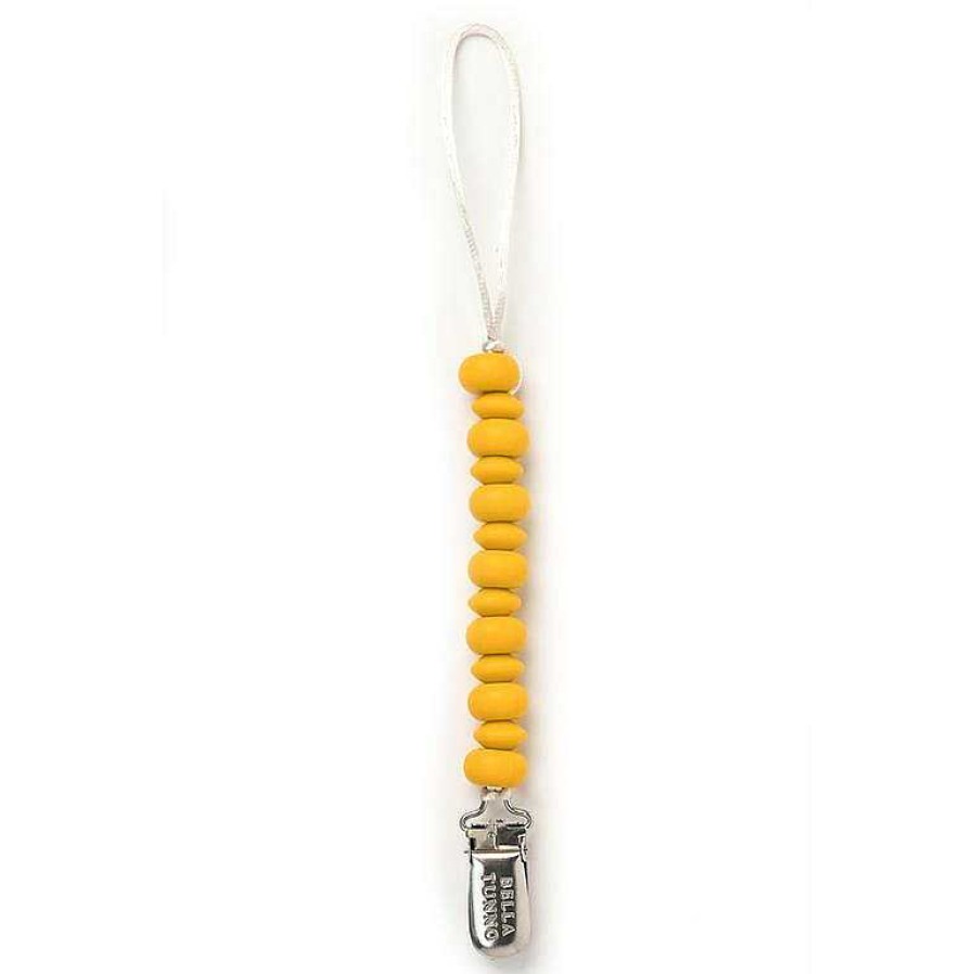 Baby Stuff Bella Tunno Pacifier Clips | Pacifier Clip, Mustard