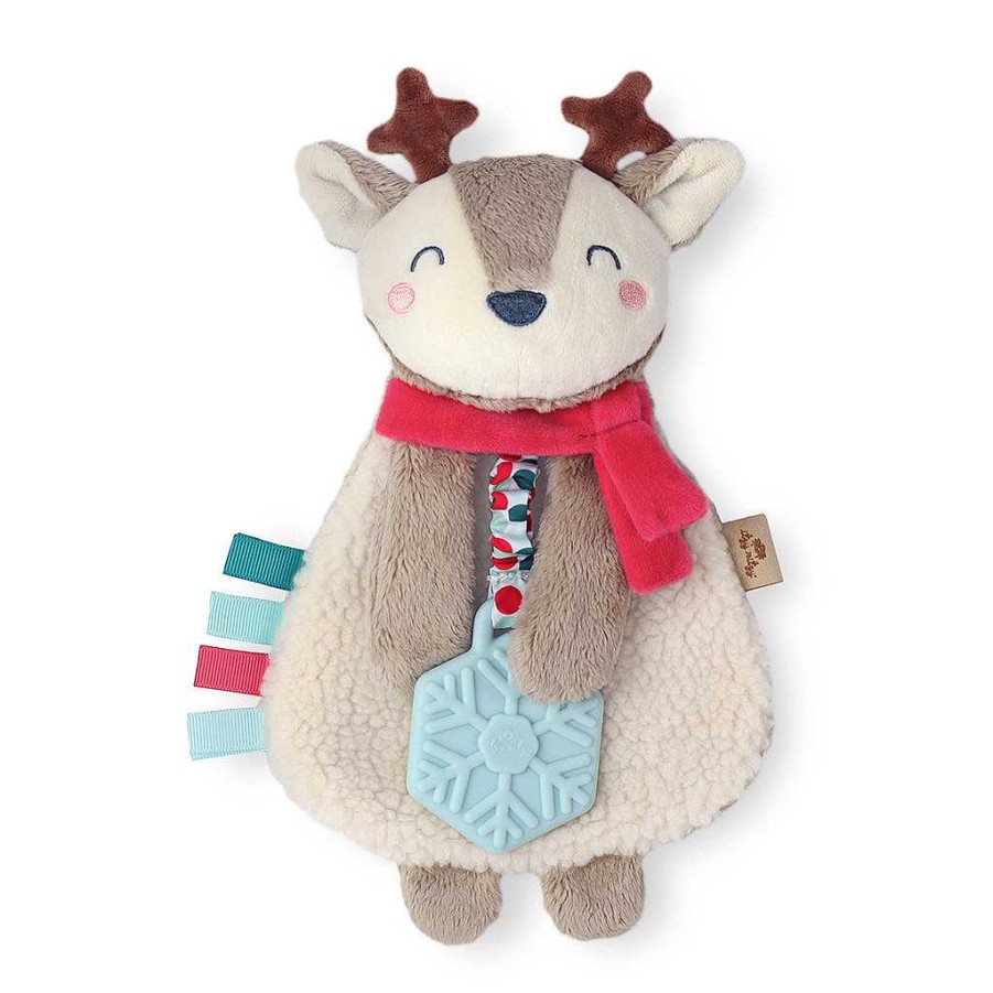 Baby Stuff Itzy Ritzy Toy Animals | Itzy Lovey Plush Teether Toy, Holiday Reindeer